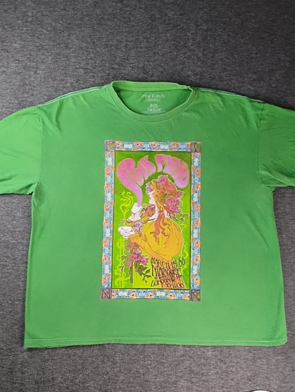 Pink Floyd Green Psychedelic Graphic Tee